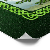 Poster Bénédiction irlandaise verte (Coin)