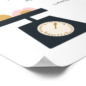 Poster Bénédiction juive après le repas Al haMichya en hé (Coin)