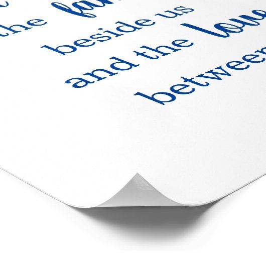 Poster Bénédiction mariage (Coin)