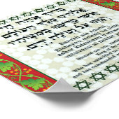 Poster Bénédiction pour le lavage de mains (Coin)