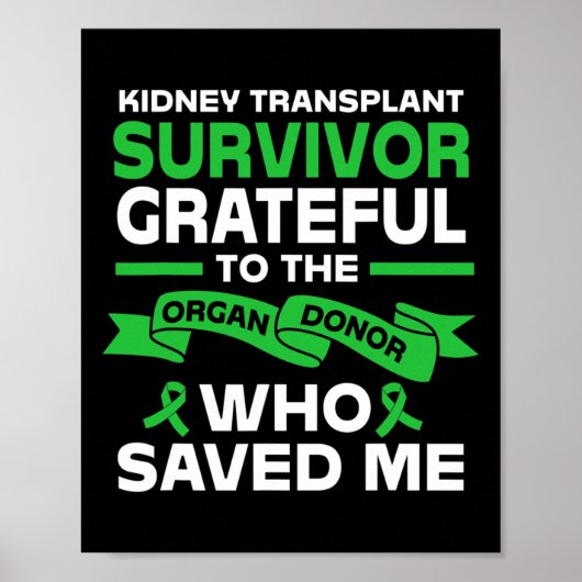 Poster Bénéficiaire Survivant de la transplantation rénal (Devant)