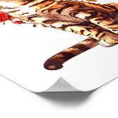 Poster Bengal Cat Valentines Day Floral Heart Design For (Coin)