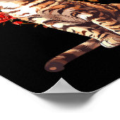 Poster Bengal Cat Valentines Day Floral Heart Design For  (Coin)