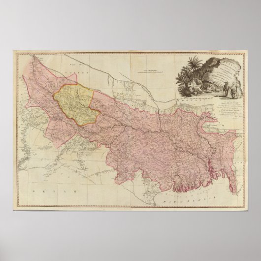 Poster Bengale, Bahar, Oudes, Allahabad (Devant)