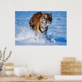 Poster Bengale Tigre dans l'océan (Cuisine)