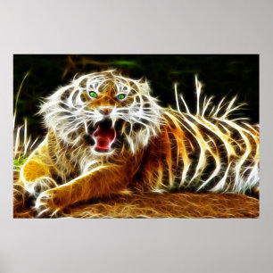 Poster Bengale Tigre Géant électricité 1
