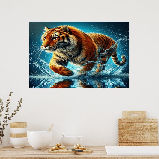 Poster Bengale Tigre's Ocean Splash Run (Cuisine)