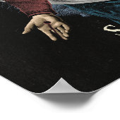 Poster Béni dans la flamme - Design gothique (Coin)