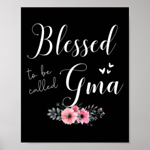 Poster Béni d'être Gma Femmes Fête des mères de grand-mèr