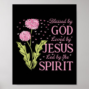 Poster Béni Par Dieu Aimé Par Jésus Dirigé Par L'Esprit C