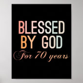 Poster Béni par Dieu pendant 70 ans (Devant)