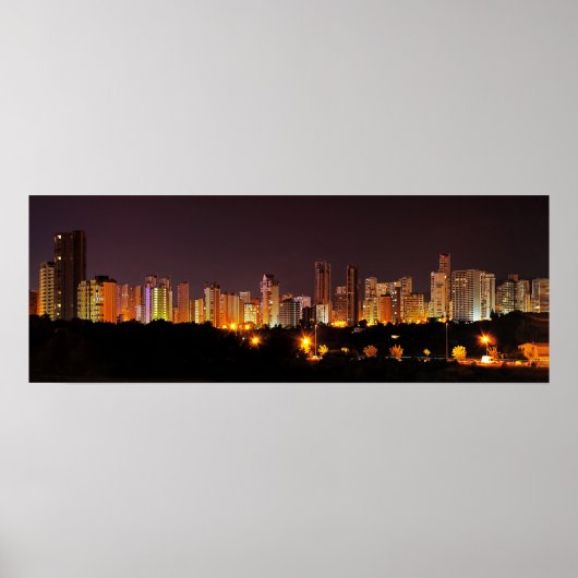 Poster Benidorm par nuit (Devant)