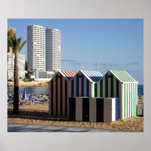Poster Benidorm, playa de Levante