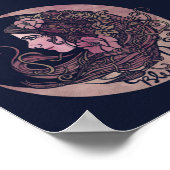 Poster Bénie soit la déesse lunaire Art païen (Coin)