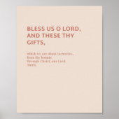 Poster Bénis-nous, Oh Seigneur, Grâce Avant Les Repas Pri (Devant)