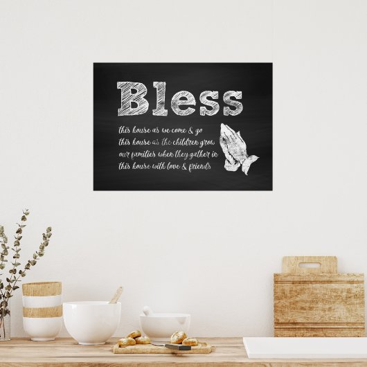 Poster Bénis soit cette maison (Cuisine)