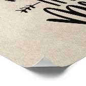 Poster Bénissez ce Mess Typographie Espace de vie Décor (Coin)