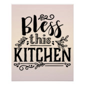 Poster Bénissez Cette Cuisine - (Devant)