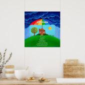 Poster Bénissez Cette Maison-Affiche de bénédiction pour (Cuisine)