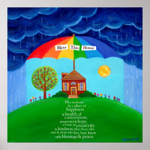 Poster Bénissez cette maison-Bénédiction pour l'affiche d
