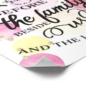 Poster Bénissez-Nous La Nourriture Avant Nous (Coin)