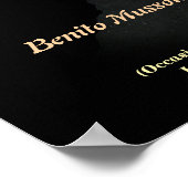 Poster Benito Mussolini Quote On Socialism (Coin)