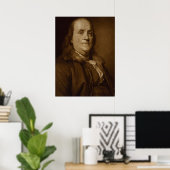 Poster Benjamin Franklin (Bureau à domicile)