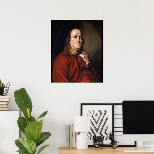Poster Benjamin Franklin (Bureau à domicile)