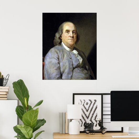 Poster Benjamin Franklin (Bureau à domicile)