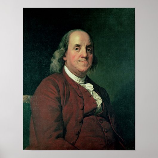 Poster Benjamin Franklin, 1782 (Devant)