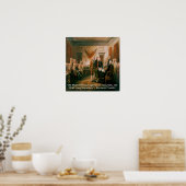 Poster Benjamin Franklin & Déclaration d'indépendance (Cuisine)