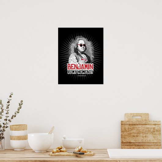 Poster Benjamin Franklin est mon Homeboy (Cuisine)