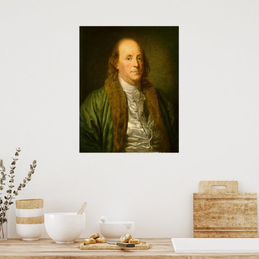 Poster Benjamin Franklin - Jean-Baptiste Greuze (Cuisine)