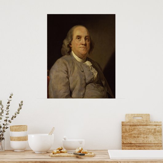 Poster BENJAMIN FRANKLIN par Joseph-Siffred Duplessis (Cuisine)