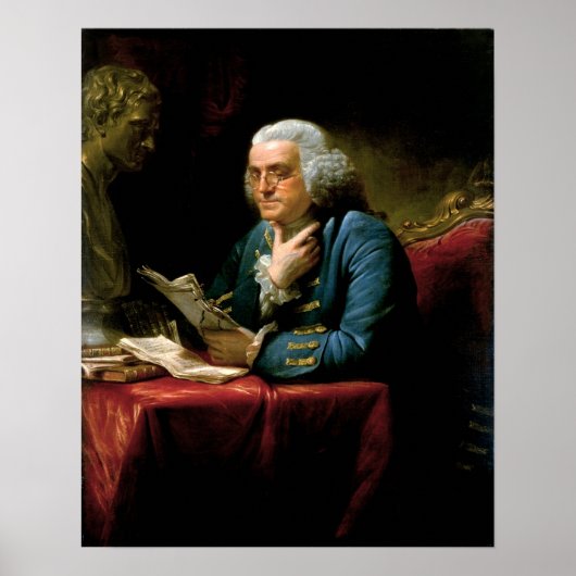Poster Benjamin Franklin Portrait (Devant)