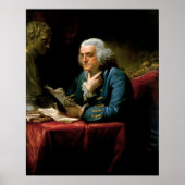 Poster BENJAMIN FRANKLIN Portrait de David Martin Imprime (Devant)