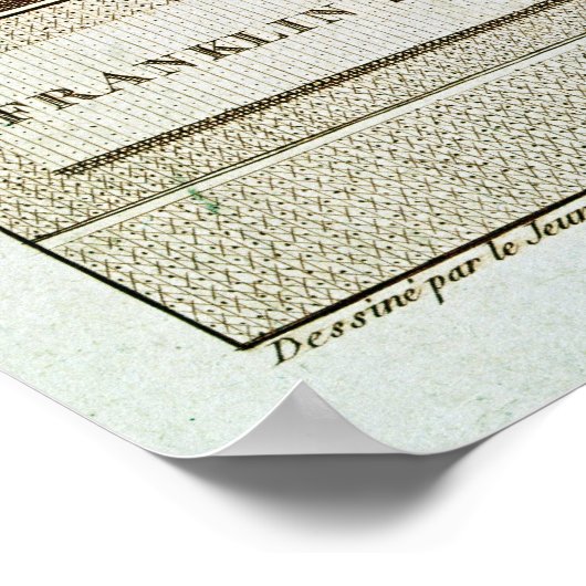 Poster Benjamin Franklin présente son opposition (Coin)