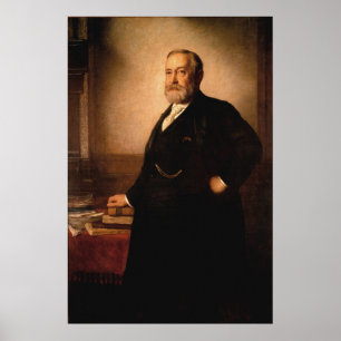 Poster BENJAMIN HARRISON Portrait par Eastman Johnson