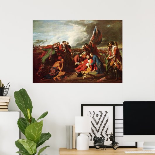 Poster Benjamin West Décès Du Général Wolfe (Bureau à domicile)