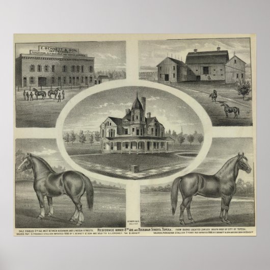 Poster Bennettand Son, Topeka (Devant)