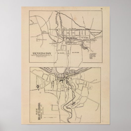 Poster Bennington et le plan de Battleboro (Devant)