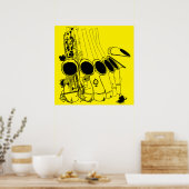 Poster Benny Carter, Saxophones Jazz Vintage (Cuisine)