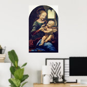 Poster Benois Madonna par Leonardo di ser Piero da Vinci (Bureau à domicile)