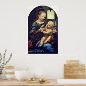 Poster Benois Madonna par Leonardo di ser Piero da Vinci (Cuisine)