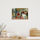 Poster Benozzo Gozzoli La fête de l'Hérode (Cuisine)