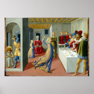 Poster Benozzo Gozzoli La fête de l'Hérode
