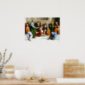 Poster Benvenuto Tisi Christ Laver les pieds des disciple (Cuisine)