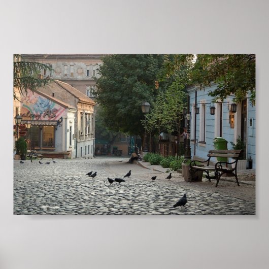 Poster Beograd Skadarlija Srbija (Devant)