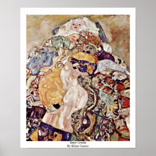 Poster Berceau de bébé par Klimt Gustav