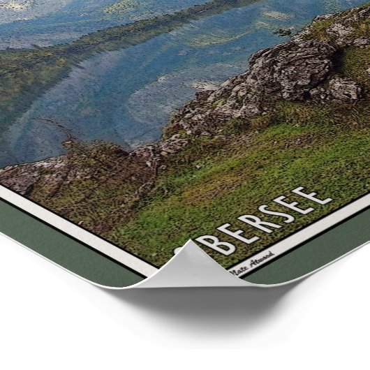 Poster Berchtesgaden - Boathouse Obersee (Coin)